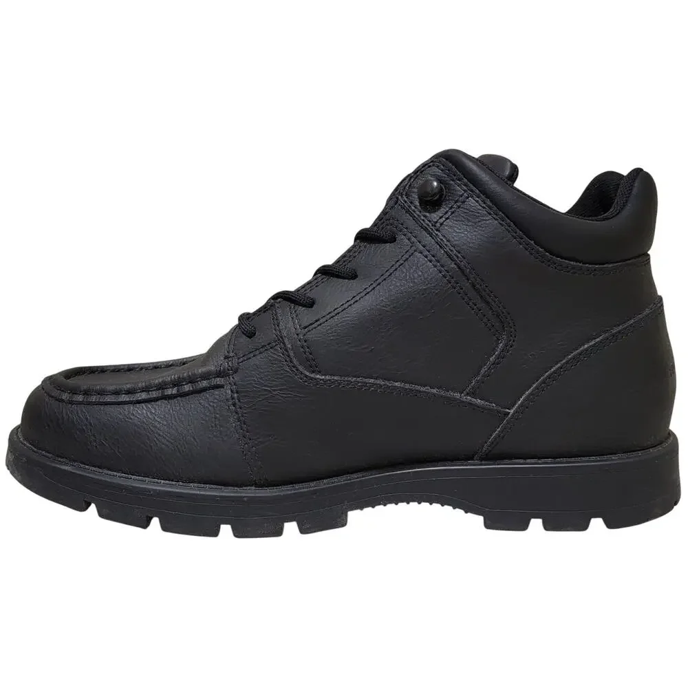 Rockport Men Umber Waterproof Moc Toe Combat Boots Size US 10M Black Leather
